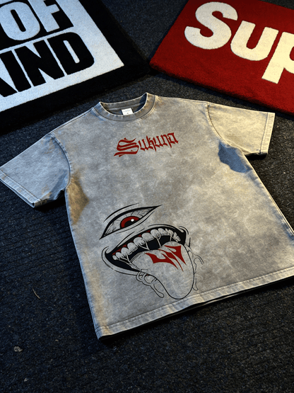 SUKUNA   ACID WASH T-SHIRT