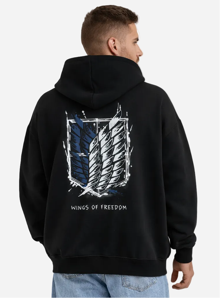 WINGS B OVERSIZED HOODIE